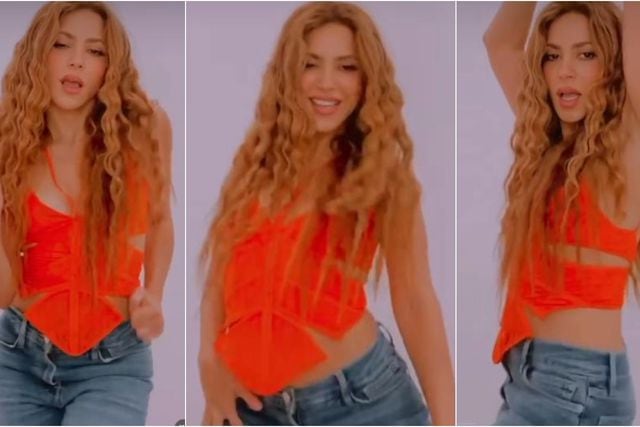 Shakira subió la temperatura con sensual coreografía viral de “Copa Vacía”