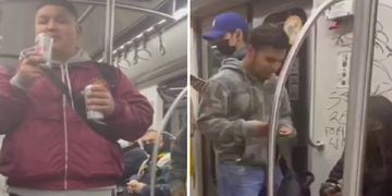 Video viral rayando el Metro