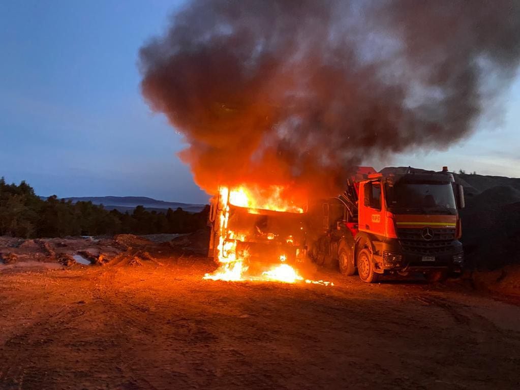 El atentado incendiario se registró en el límite entre Paillaco y Valdivia.