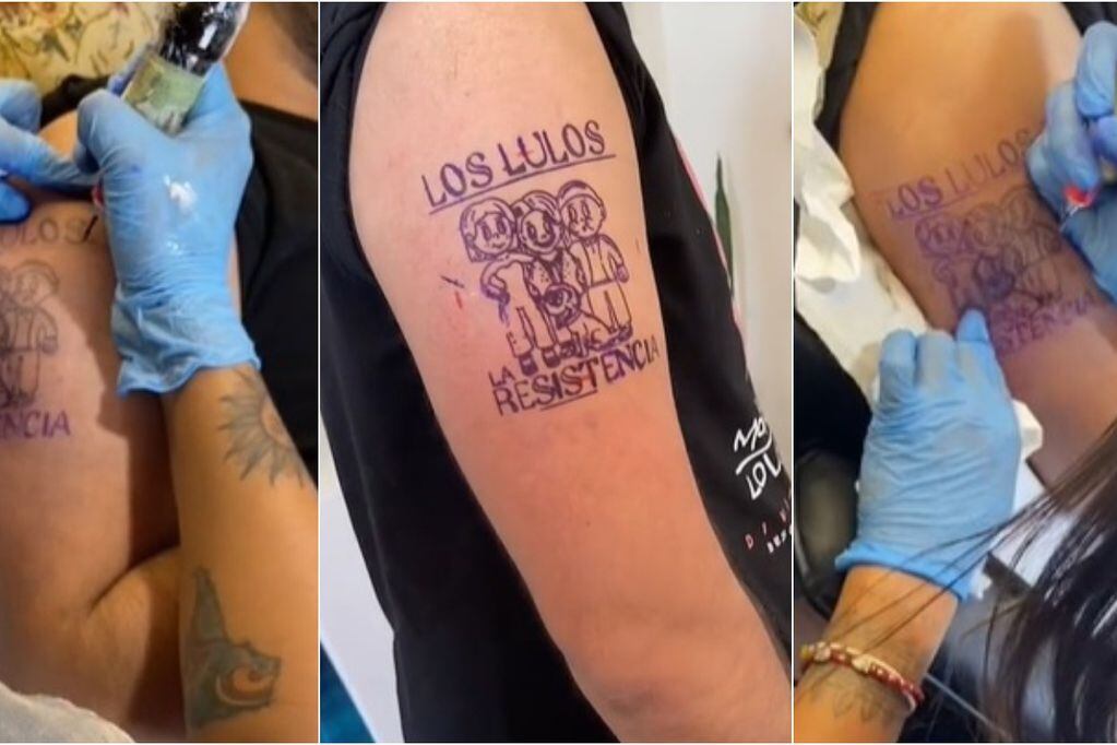 Fan de Gran Hermano sorprendió al tatuarse una ilustración de la “Familia Lulo” (Foto: @chileno.arabe1)