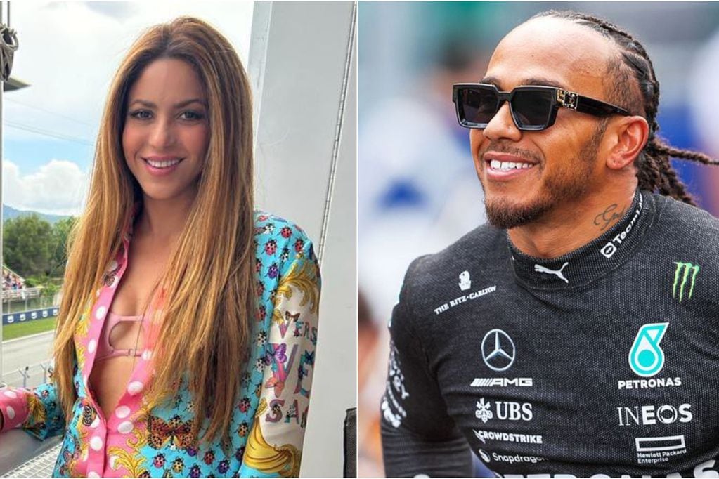 Shakira reaviva los rumores de romance con Lewis Hamilton en Barcelona.