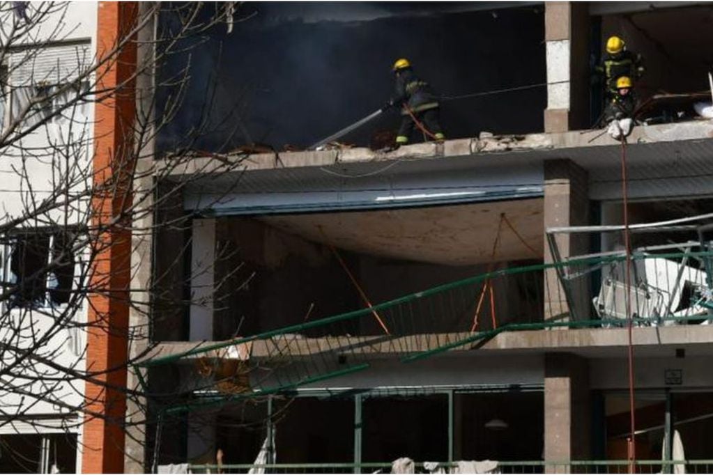 Edificio tras explosión. FOTO: La Voz