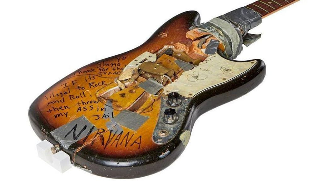 Esta fue la millonaria cifra por la que se vendió la guitarra de Kurt Cobain