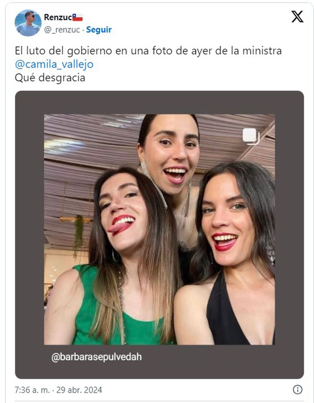 Viralizan "fake news" sobre supuesta fiesta de Camila Vallejo.