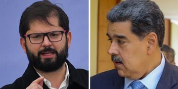Gabriel Boric y Nicolás Maduro
