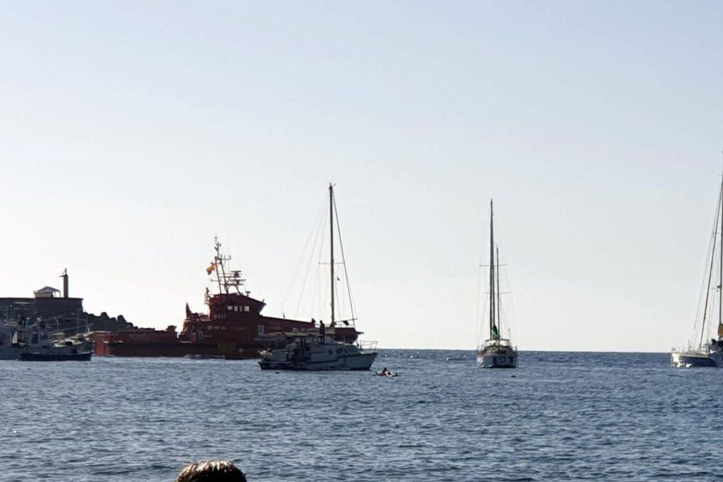 Embarcaciones de rescate de migrantes en Canarias. Foto referencial.