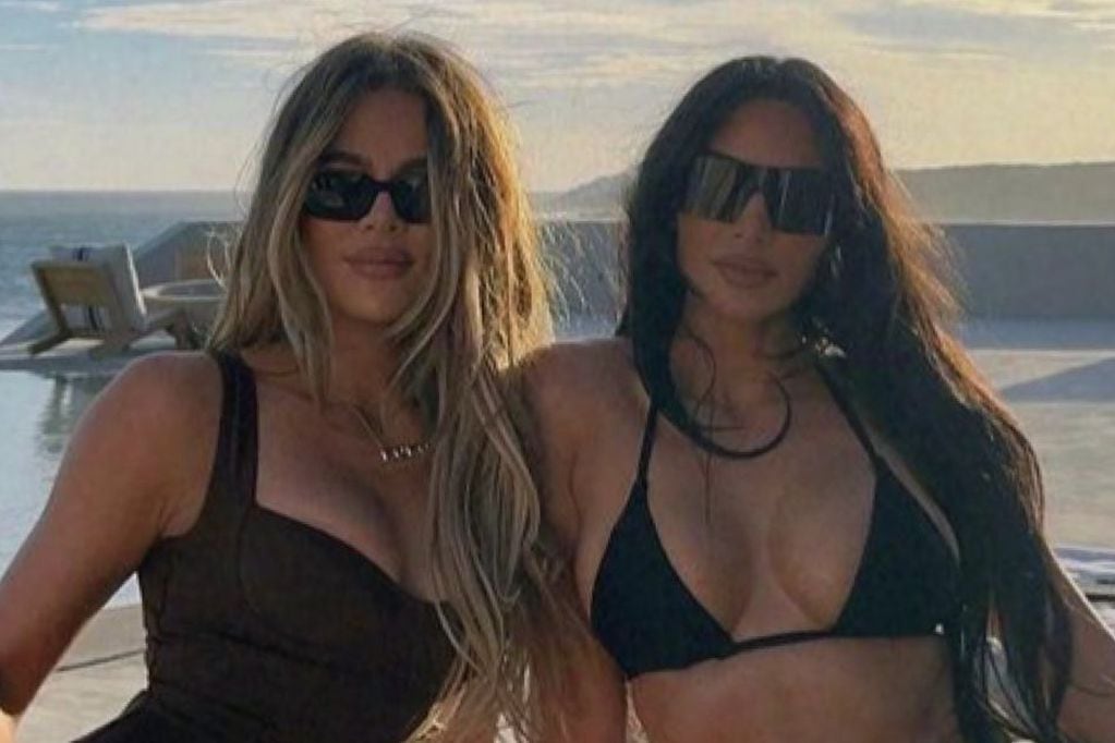 Kim y Khloé Kardashian vía Instagram
