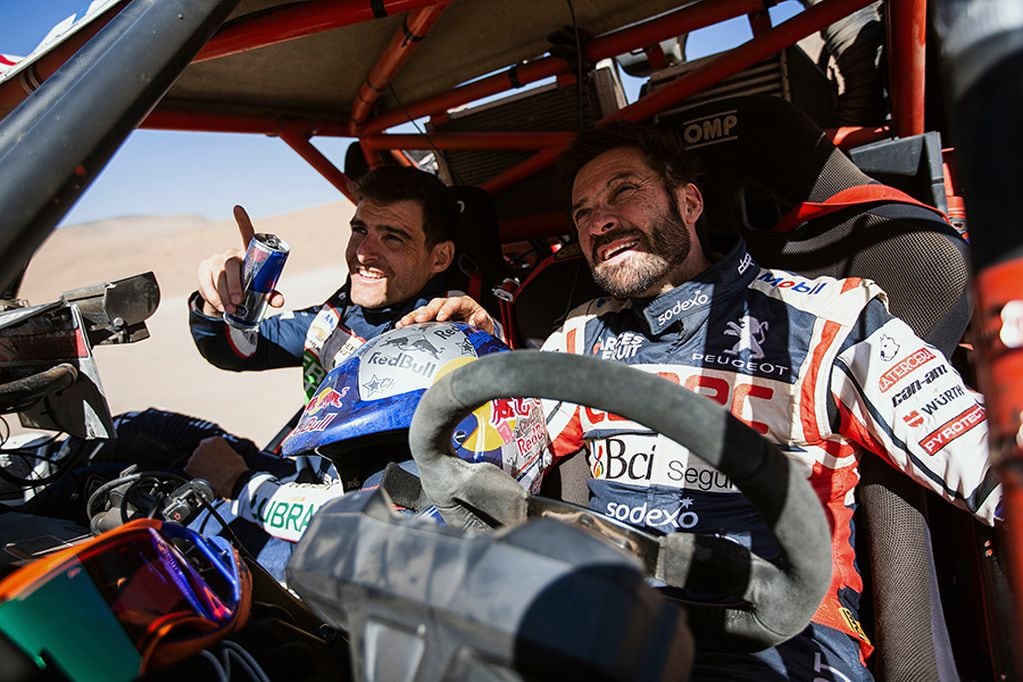 Ignacio Casale and Francisco "Chaleco" Lopez are seen in Copiapo, Chile on December 2, 2019 // Alfred Jürgen Westermeyer/Red Bull Content Pool // AP-22DFPTEYS2111 // Usage for editorial use only // 