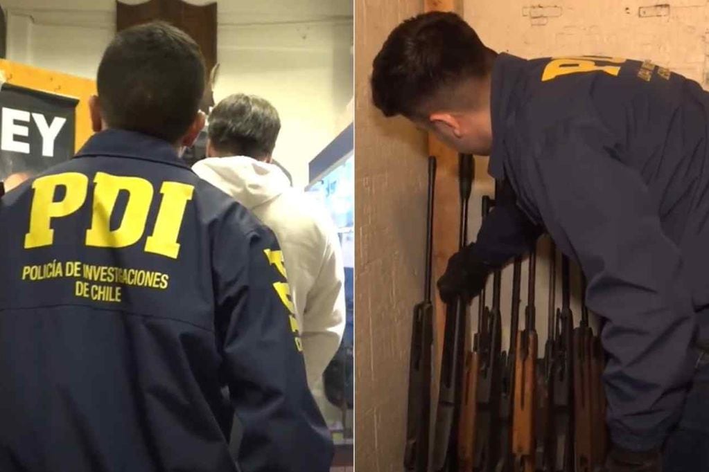PDI detuvo a tres sujetos por el tráfico de armas.