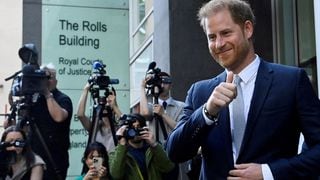 FILE PHOTO: Britain's Prince Harry, Duke of Sussex's lawsuit against a newspaper group, in London