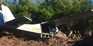 Avioneta capotó en aeródromo de Villarrica