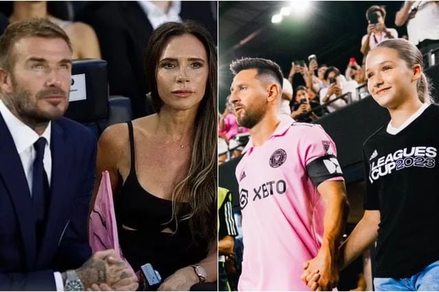 El momento viral de Leo Messi y Harper, la hija de David y Victoria Beckham