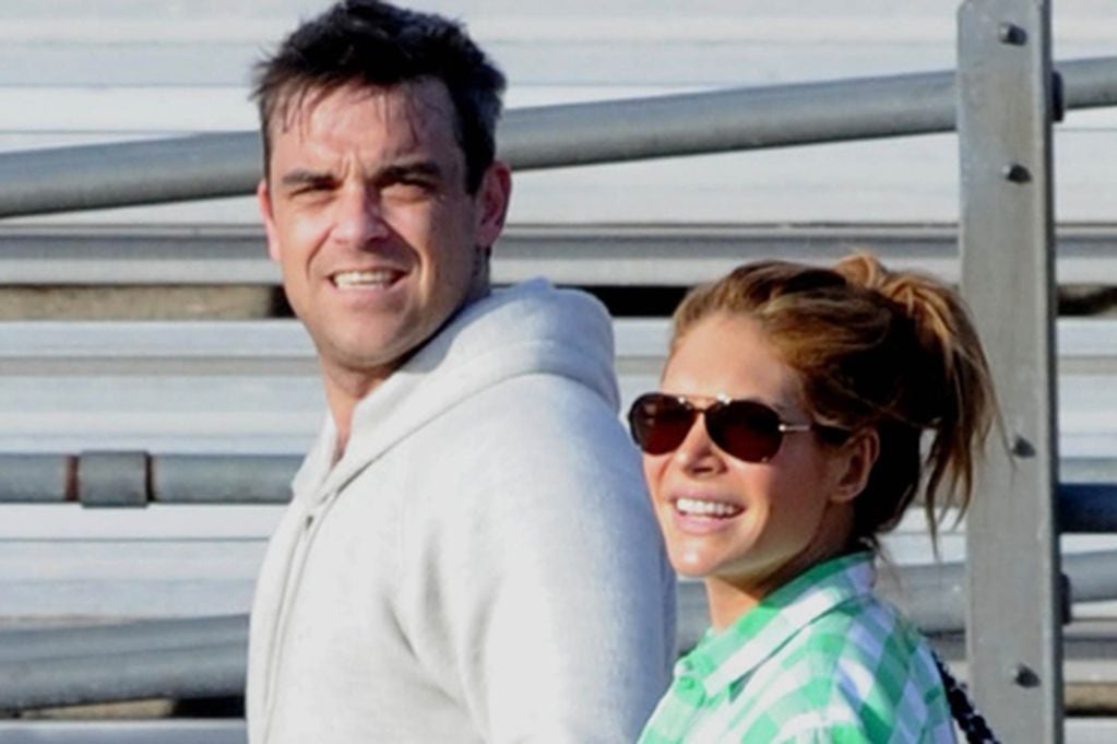 Robbie Williams y su esposa Ayda Field
