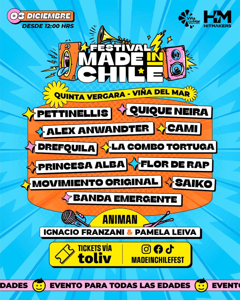 Festival Made In Chile anuncia su primera versión en la Quinta Vergara