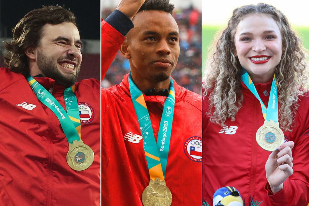 Lucas Nervi, Santiago Ford y Martina Weil son solo algunos de los chilenos medallistas de oro en Santiago 2023.