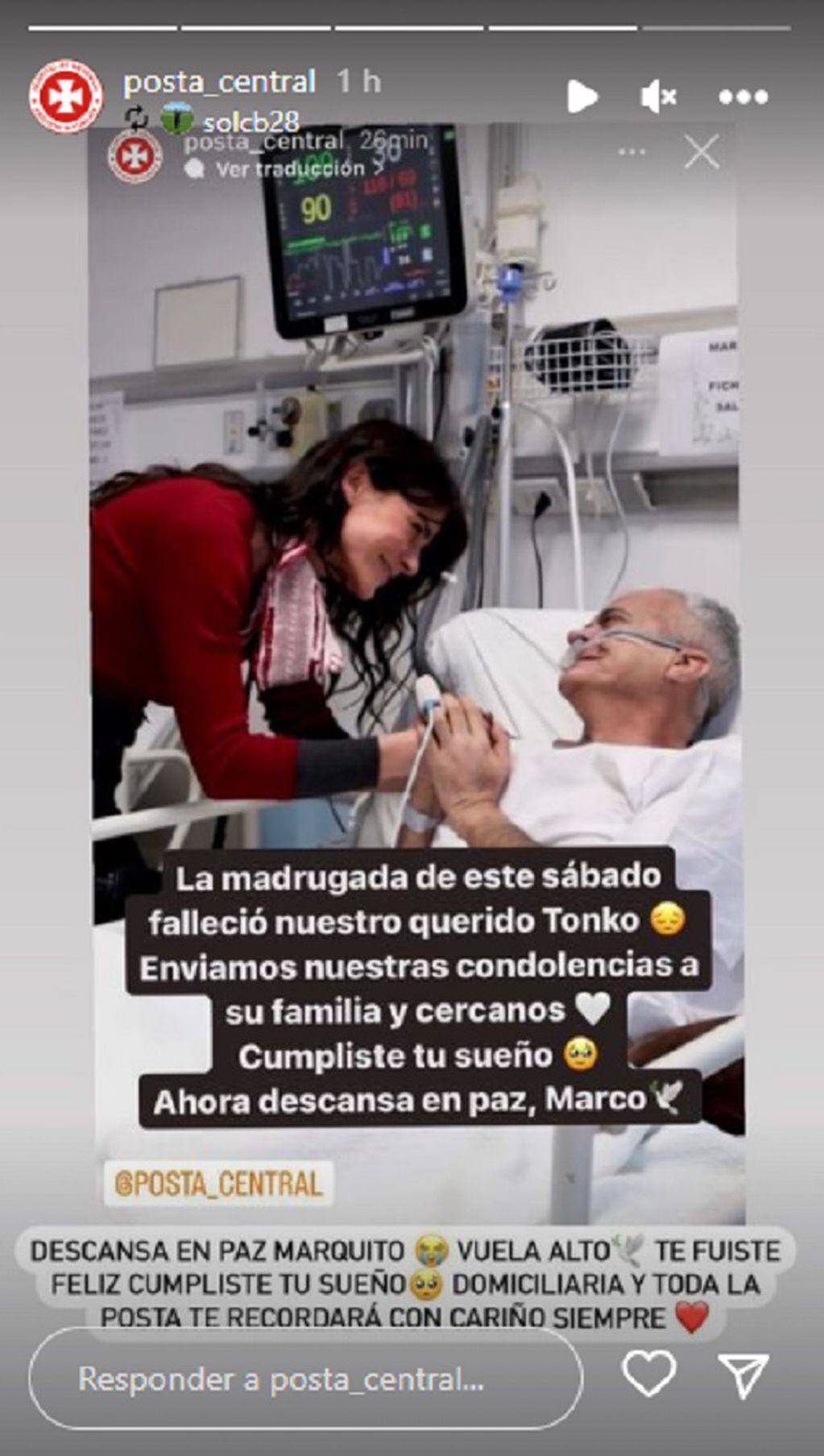 Falleció Marco Durán, el paciente terminal que cumplió su sueño de conocer a su "amor platónico", Tonka Tomicic