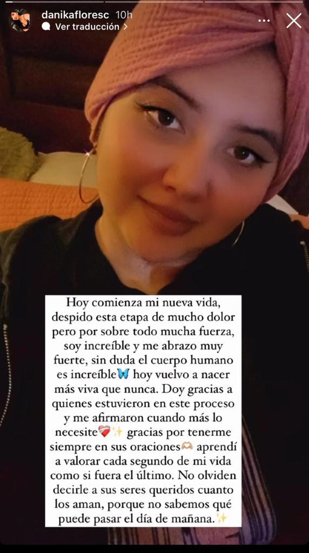 Hija de Mauricio Flores compartió emotiva publicación despidiéndose de su enfermedad