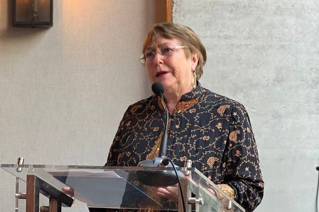La expresidenta Michelle Bachelet