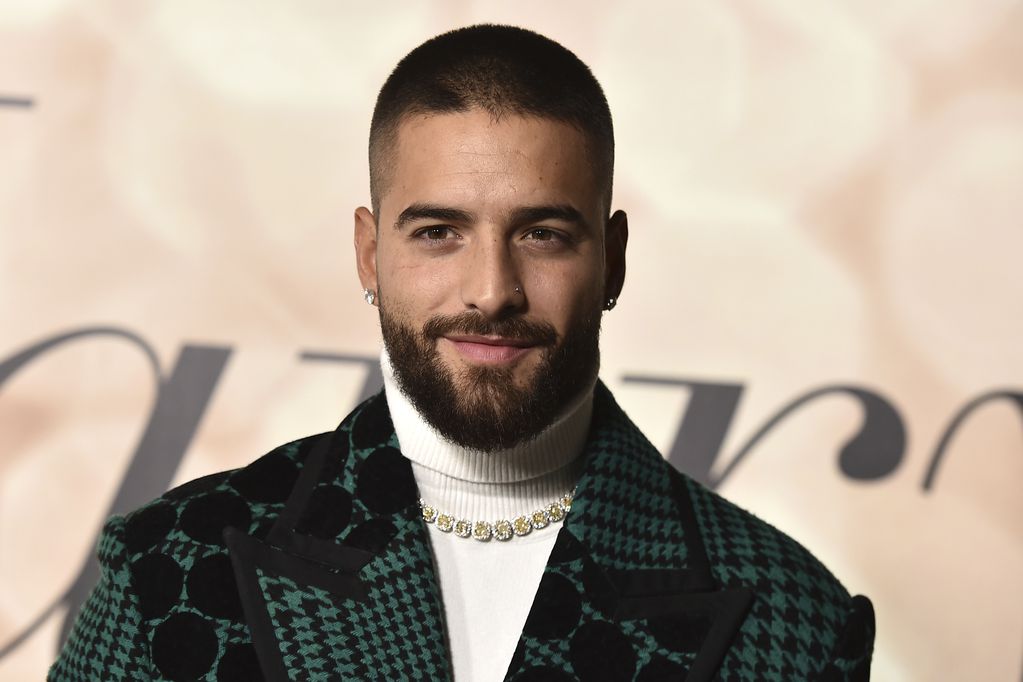 Maluma attends a photo call for a special screening of "Marry Me" at DGA Theater on Tuesday, Feb. 8, 2022, in Los Angeles. (Photo by Jordan Strauss/Invision/AP)