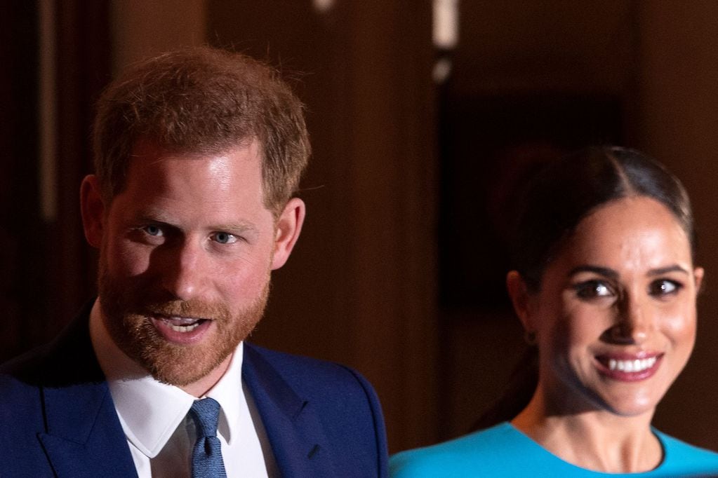 (FILES) In this file photo Britain's Prince Harry, Duke of Sussex (L), and Meghan, Duchess of Sussex leave after attending the Endeavour Fund Awards at Mansion House in London on March 5, 2020. - Prince Harry and Meghan Markle announced on June 6, 2021 the birth of their daughter Lilibet Diana, who was born in California after a year of turmoil in Britain's royal family. "Lili is named after her great-grandmother, Her Majesty The Queen, whose family nickname is Lilibet. Her middle name, Diana, was chosen to honor her beloved late grandmother, The Princess of Wales," said a statement from the couple. (Photo by JUSTIN TALLIS / AFP)