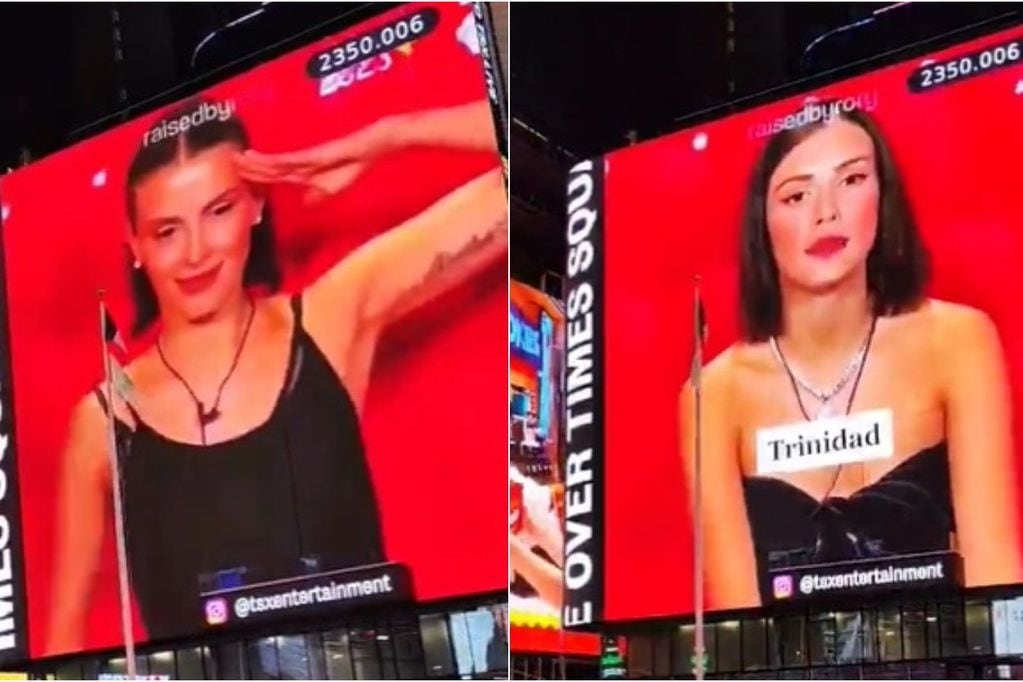 Fanáticos de Coni de Gran Hermano la llevaron hasta Times Square