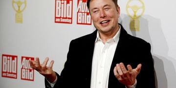 FILE PHOTO: Tesla's Musk pictured at an awards show