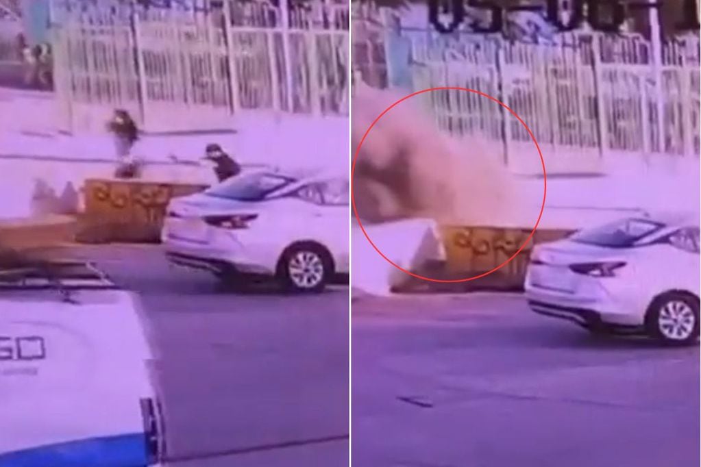 Video muestra momento exacto de ataque con granada a carabinera.
