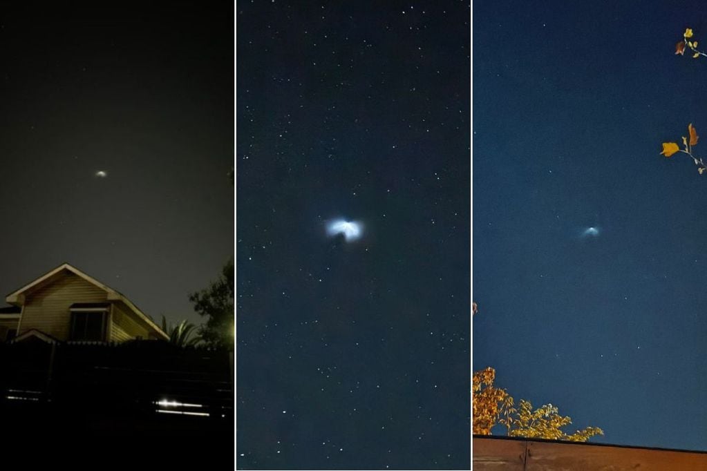 El supuesto "Ovni" fue visto en el cielo desde distintos puntos de Chile y Latinoamérica.