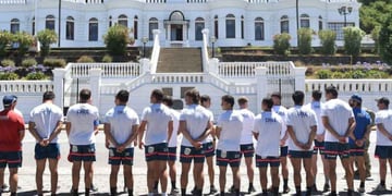 Cóndores de rugby 7's entrenan junto a la marina en Talcahuano