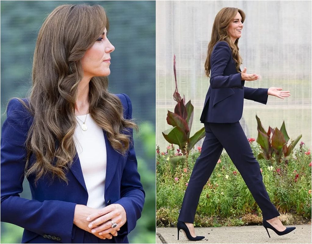 Kate Middleton fue paparazeada con noventero cambio de look