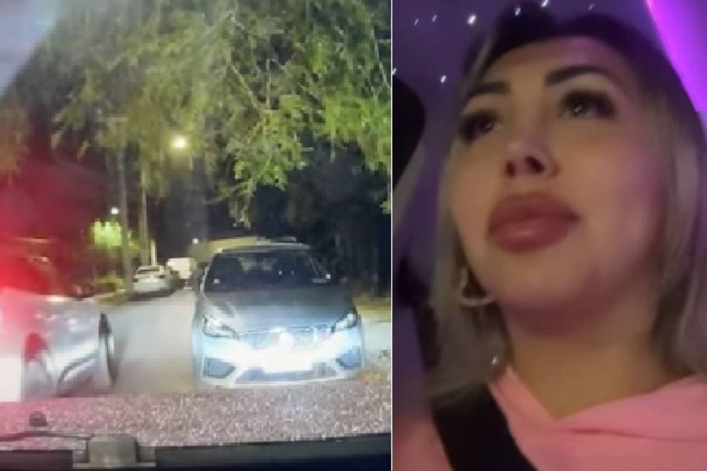 Naya Fácil compartió distintos videos grabados desde su vehículo.