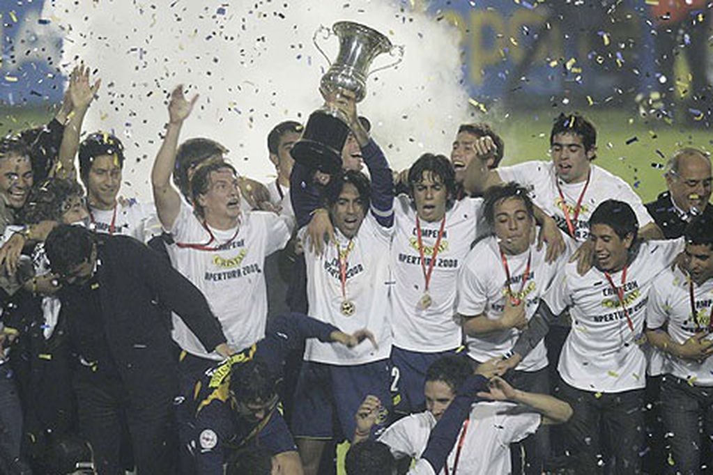 Everton campeón del Apertura el año 2008. Hasta el momento sigue siendo su último torneo ganado.