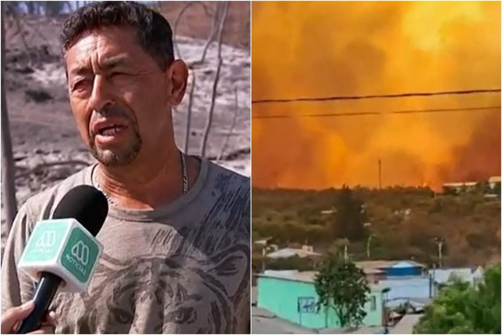 El crudo testimonio de Jorge, vecino de Limachito afectado por los incendios forestales