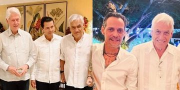Así fue el último Año Nuevo de Sebastián Piñera junto a Marc Anthony, Bill Clinton y Enrique Peña Nieto