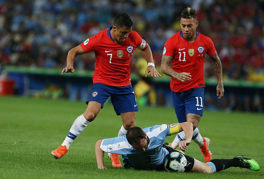 CHILE&URUGUAY PARTIDO EN COPA AMERICA BRASIL 2019.