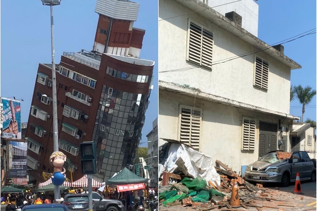 Cómo fue el potente terremoto que impactó a Taiwán: hay al menos 9 muertos y más de 800 heridos. Foto: Taiwán.