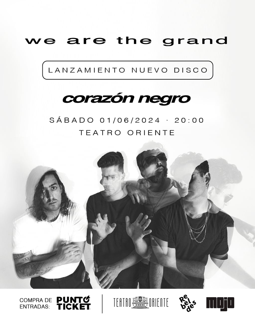 We Are The Grand lanza nuevo álbum y show en Santiago. Foto: Cedida.