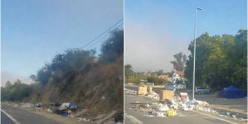 “¡Gente cul...!”: Usuarios indignados con toneladas de basura en la Ruta 68 tras peregrinación a Lo Vásquez