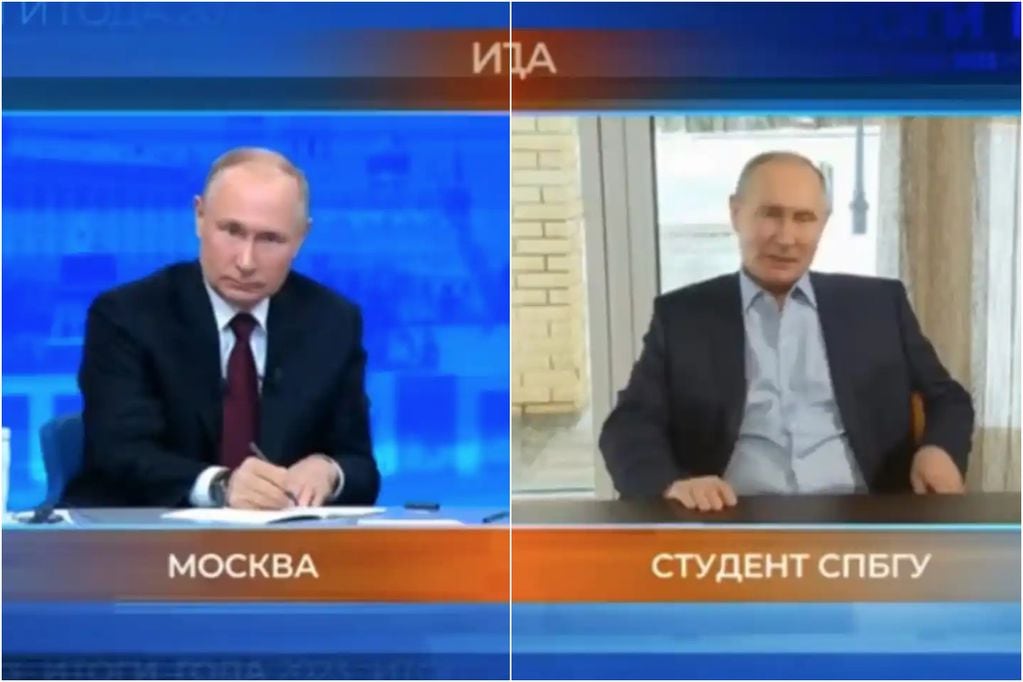 Vladimir Putin y "su doble"