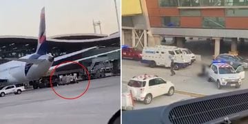 Detalles asalto en aeropuerto de Santiago
