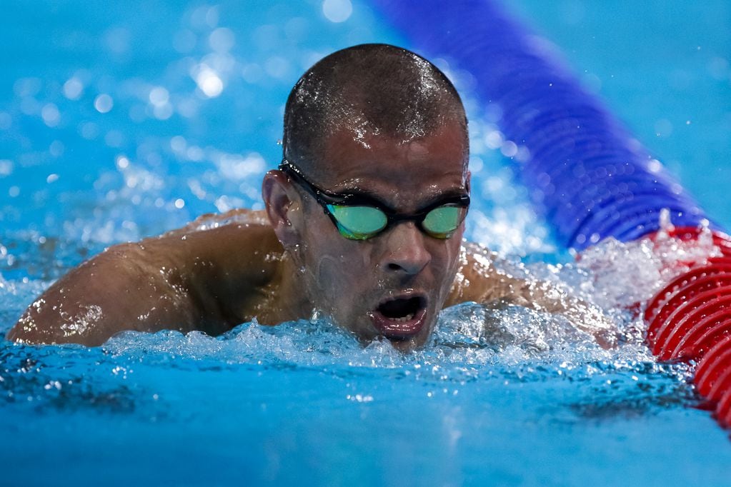Yunerki Ortega se fugó tras participar en los 50 metros libre de la clase S11 de la natación.