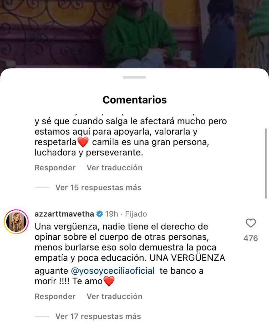 Azzartt defiende a Camila de los comentarios de Chama