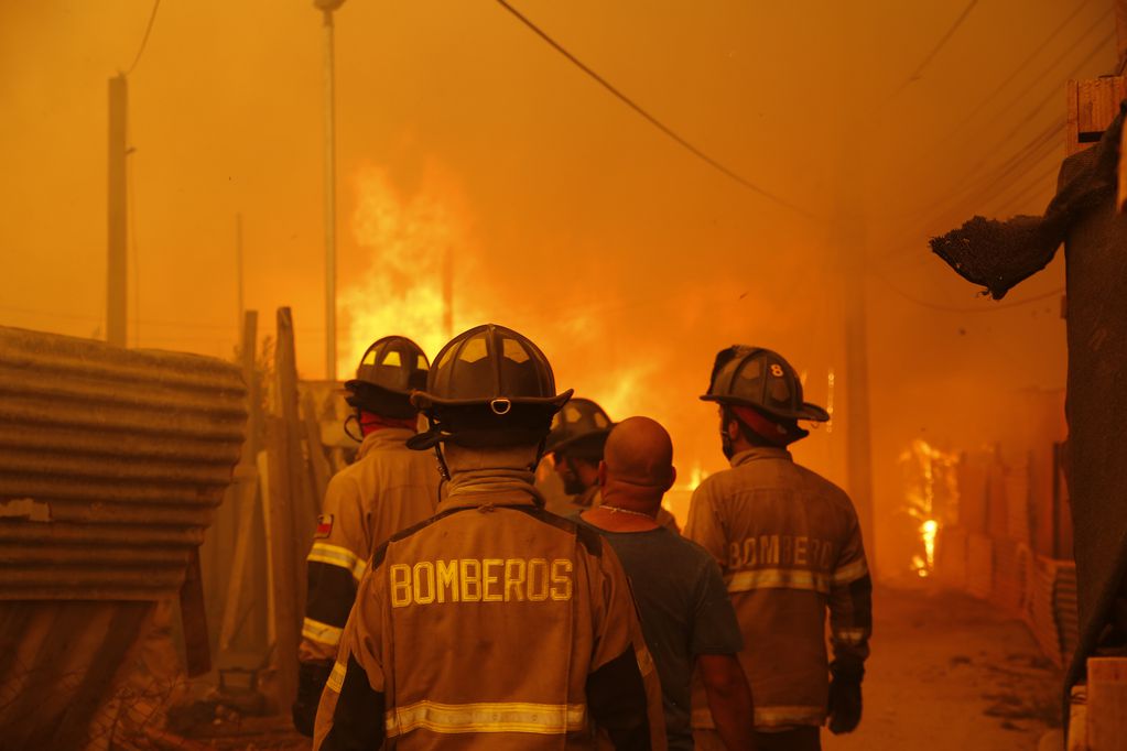 Incendio forestal en la Región de Valparaíso