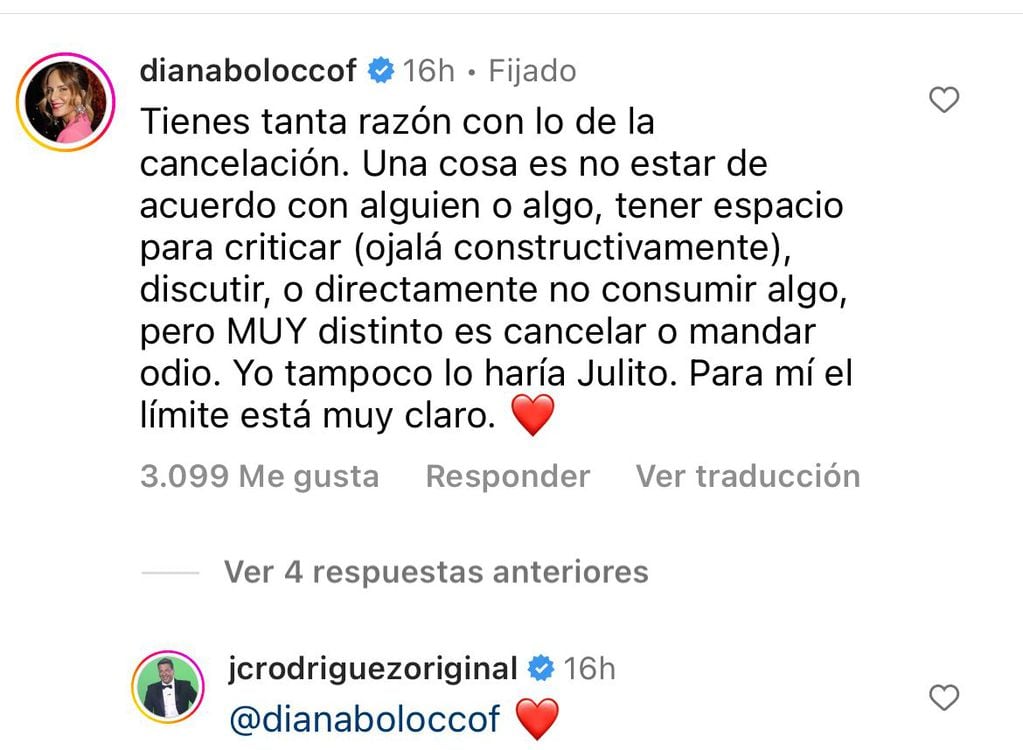 Diana Bolocco se sumó a las críticas de JC Rodríguez a Kel Calderón.