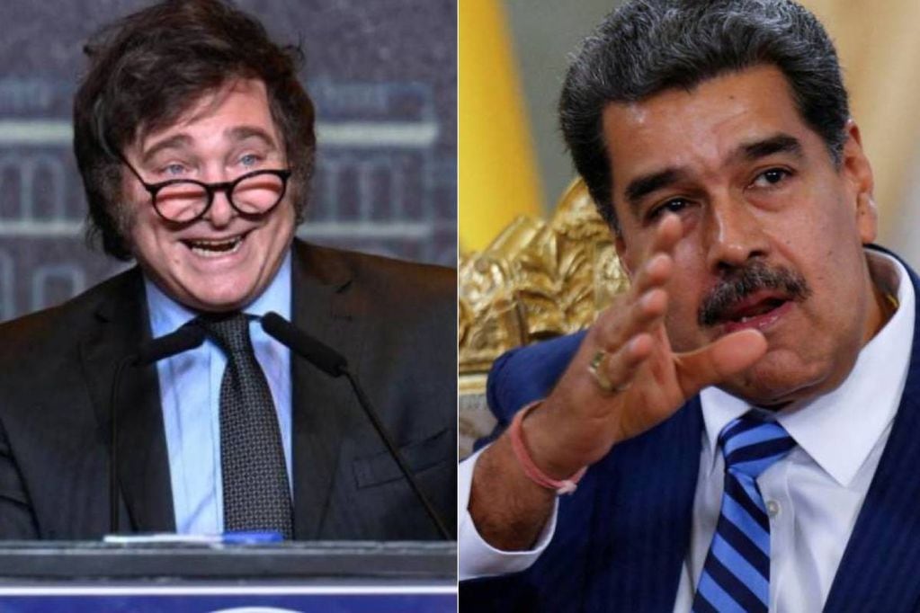 Maduro acusó de "loco" y "bandido" a Milei.