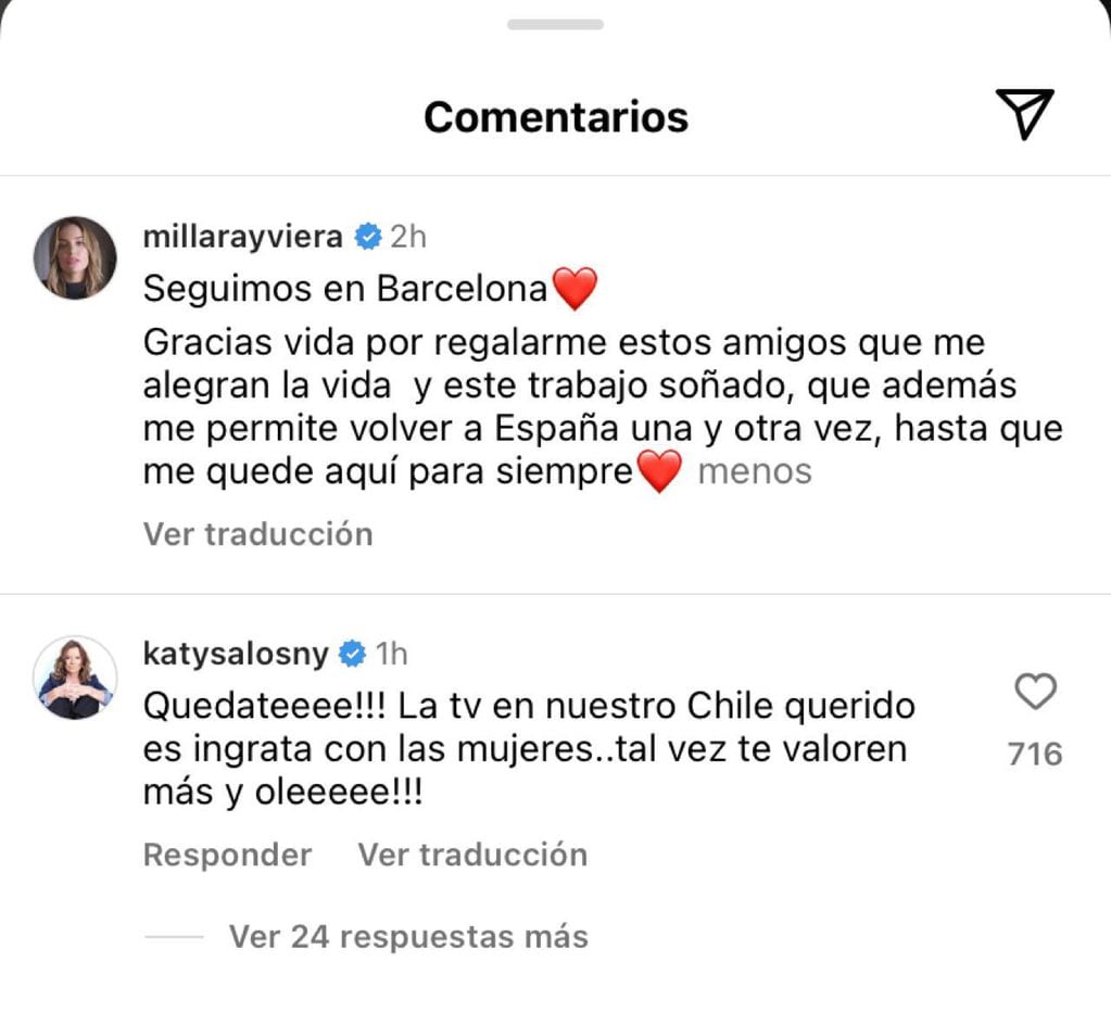 Kathy Salosny aconsejó a Millaray Viera tras su exitoso proyecto en España: “La TV en nuestro Chile querido es ingrata con las mujeres”