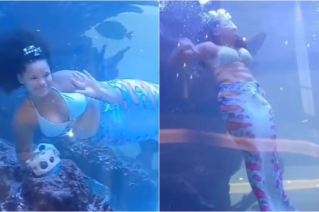 Joven disfrazada de Sirena casi se ahoga en acuario donde trabajaba