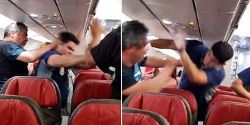 Video: Violenta pelea a bordo de una avión en Antofagasta