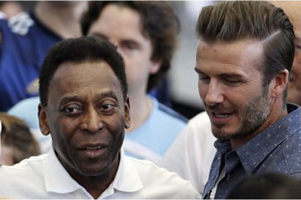 Pelé y David Beckham