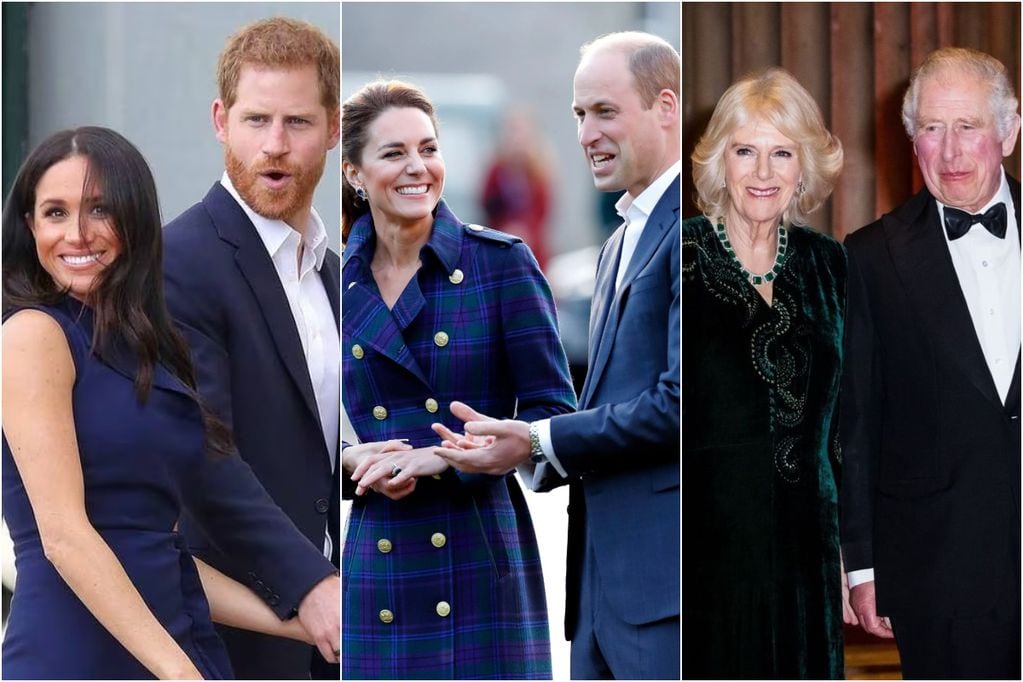 La familia real británica publica sus tarjetas de navidad: acusan a Guillermo y Kate de copiarle a Harry y Meghan